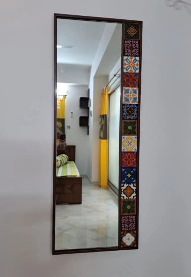 Terracotta wall art mirror Size 24 60