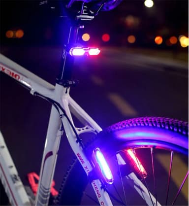 USB Rechargeable Tail Light RED High Intensity Rear LED Accessories for any Bicycles Helmets Bicycle Accessories