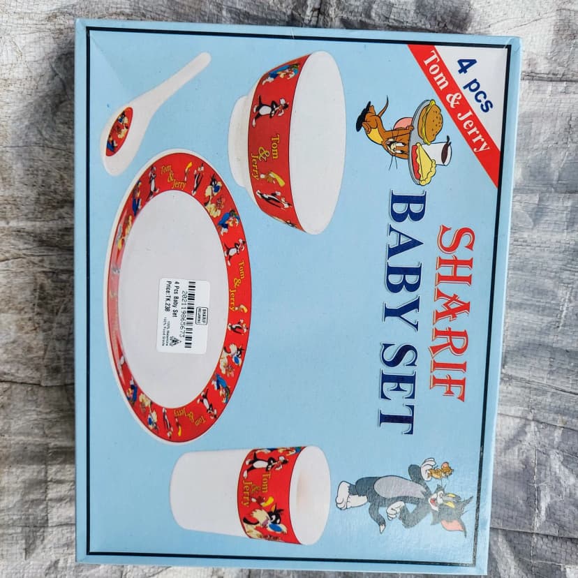 Image of Sharif Melamine Baby Set 4 Pcs Box