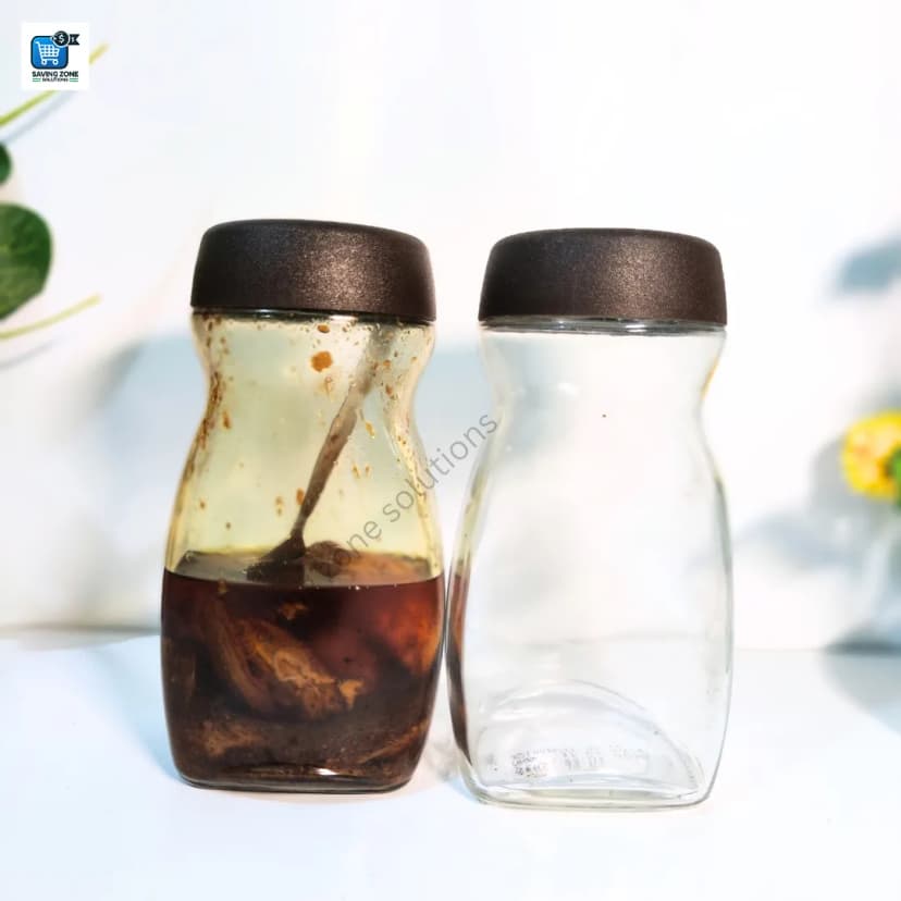 Image of Glass Jar Set for Kitchen 1000ml Glass Jar Container with Plastic Lid for Storage