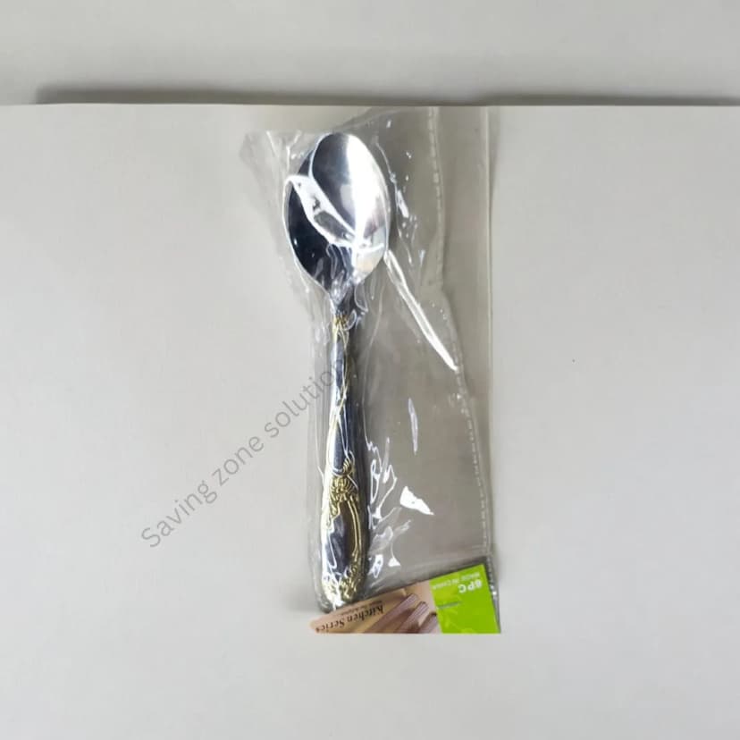 Image of 6 Piece Steel Spoon Set Stylish 6 Inch Spoons to Elevate Your Kitchen Essentials