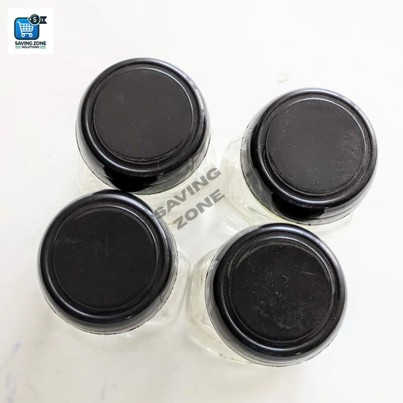 Image of 4 Pcs 500ml Premium Glass Coffee Jar Glass Jar for Kitchen Dining Food Storage Glass Container High Quality Glassware