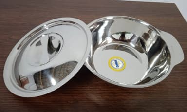 Stainless Steel Mini Bati Haari with lid 1pcs 1