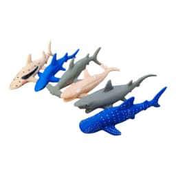 Dolphin Sharks Fish Set for kids Soft Rubber Toys 6pcs Thumbnail 3