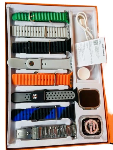 High performance Y80 8 straps with cover 8 in 1 combo smartwatch series 8 9 BT calling pedometer heart rate monitoring steps counter Smart Watch