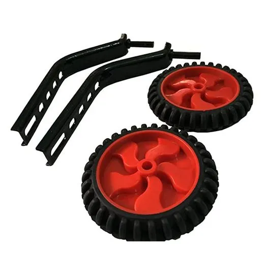 Cycle Side Supporter Wheel Training Wheels Adjustable Side Support Wheel Set for 12" to 20 inch Bicycle (Green&Oreng) 1