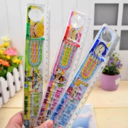 Ruler with Puzzle Labyrinth Game & Pinball Game, Shatterproof Cute Cartoon 20cm Measuring Tools, Back to School Gifts for Kids Thumbnail 1