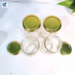 500 ml 4 Piece Fully Airtight Glass Jar Set for Kitchen and Dining Food Grade Glass Containers with Durable Steel Lids Thumbnail 5