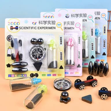 Science Experiment Magnets KIT for Education Science Experiment Tools with Magnet Car, Compass, Singing Magnets and more
