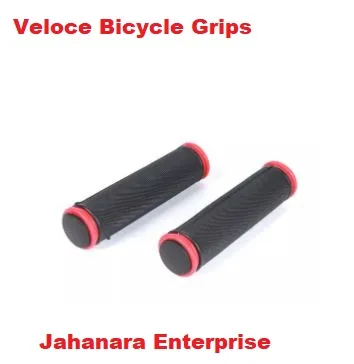 Veloce Bike Grips Mountain Bicycle Handle Handlebar Soft Rubber Multi colour 1 pair thumbnail 2