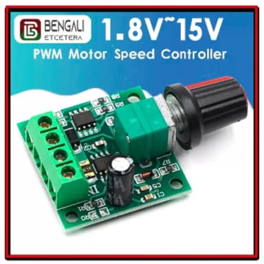 Motor Speed Controller DC 1 8V 15V 2A PWM Voltage Regulator Adjustable Switch Easily Control and Optimize Motor Speed with Precision