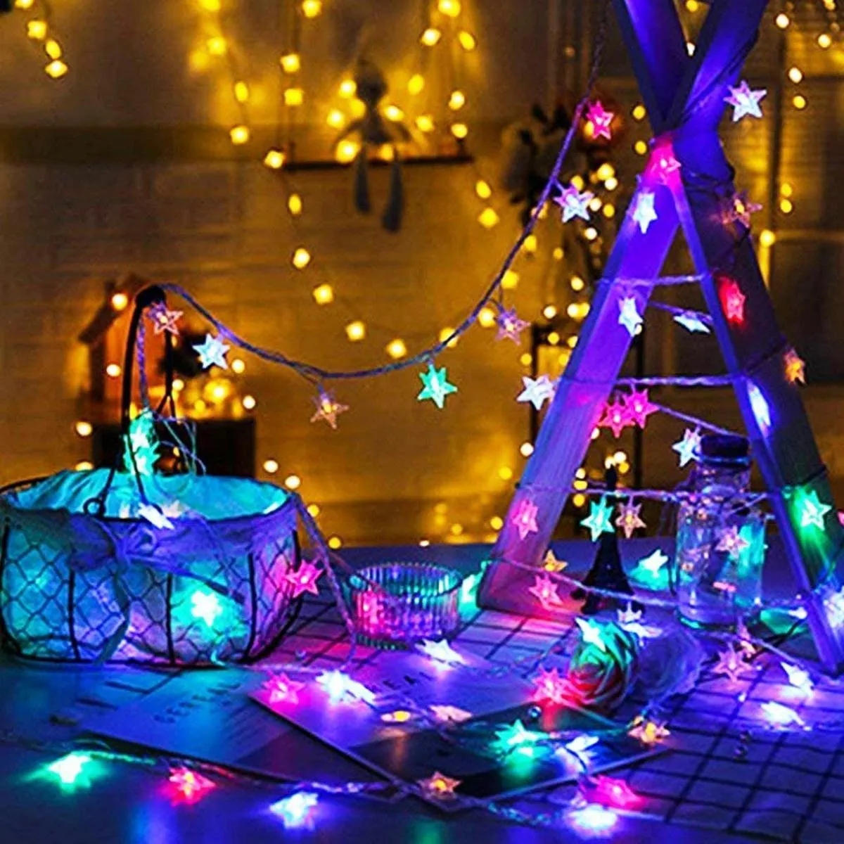 Star Shaped Led Fairy Lights Christmas Wedding Birthday Celebrations Party Gifts Home Decoration Star Shaped Led Lights