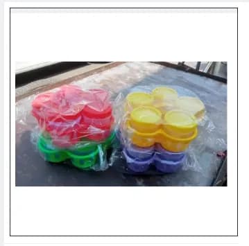 Image of Kitchen Spice kuta / Chilli cary 5 Piece set, Plastic Spice 5 Piece Box Set