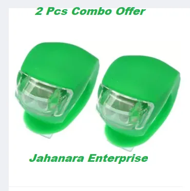 Bicycle Front Light Silicone LED Light Waterproof Cycling With Battery 2 pcs 4