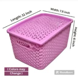 Fruit Plastic Basket 1 pcs Multicolor Thumbnail 1