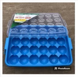 24/ Eggs Dispenser Holder Eggs Storage Container Box Large 2 Dozen Capacity Plas.. Thumbnail 3