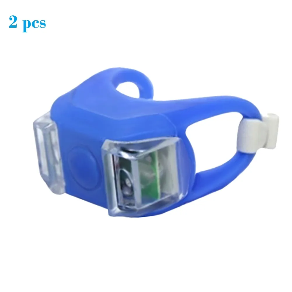 Silicon LED Bike Light Light Handle Light Waterproof Safety Alert Rear Back Lamp Battery Cycling Telolite Cycle Accessories cycle light 2