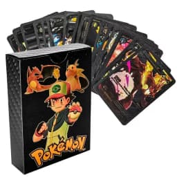55 Pcs Pokemon Black Cards Black Foil Set English Version Thumbnail 1