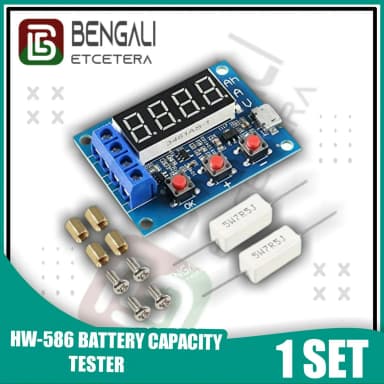 ZB2L3 HW Battery Capacity Tester LED Digital Display 1 2V 12V 18650 Lithium Battery Power Supply Test Resistance Lead acid Capacity Discharge Meter
