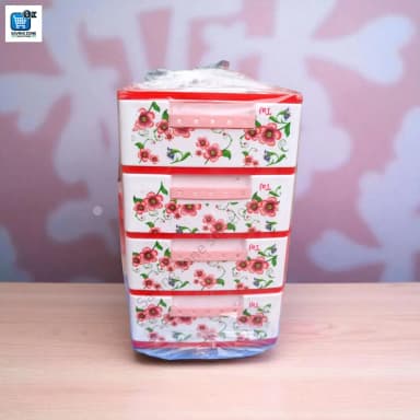 4 Step Mini Plastic Wardrobe Multipurpose Storage Cabinet for Home Office Premium Quality