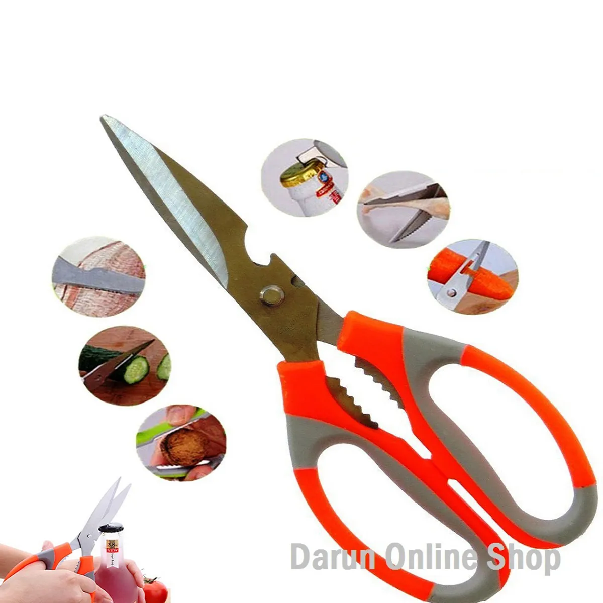 Stainless Steel Kitchen Scissors Fish Cutting Scissors Darun Online Shop thumbnail 1