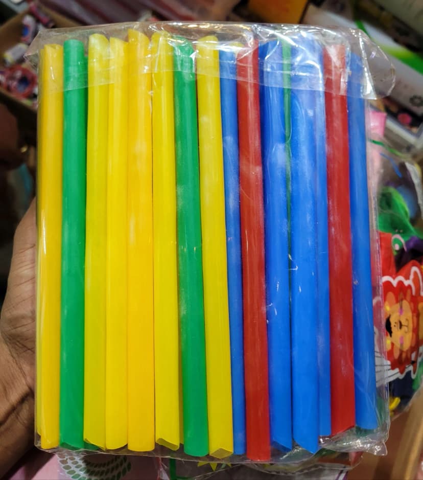 Image of Jumbo Smoothie Straw 50pc Multicolor