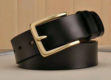 Artificial Leather Formal Belt for Men Black Brown