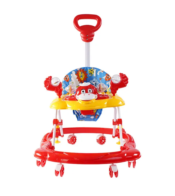 Baby Walker With Music Puzzle Toys Smart Walker Red Basic thumbnail 2