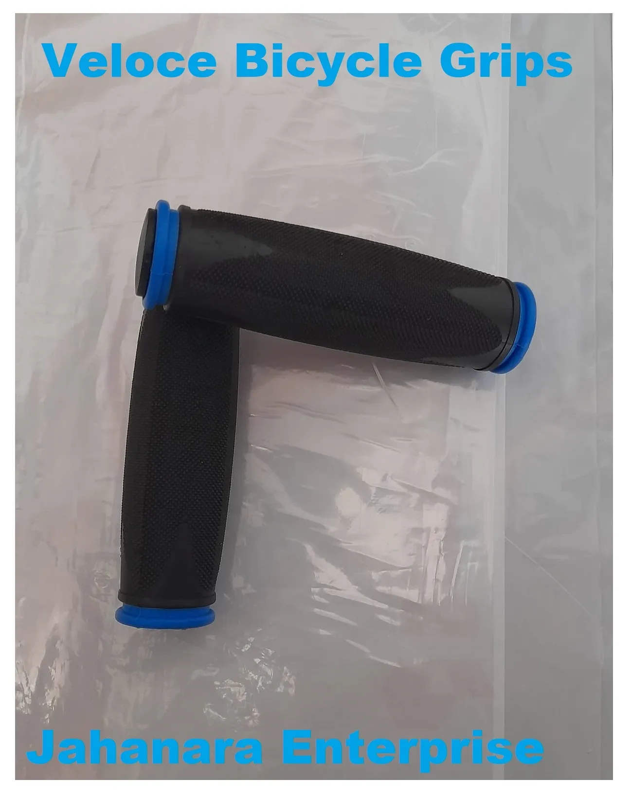 Veloce Bike Grips Mountain Bicycle Handle Handlebar Soft Rubber Multi colour 1 pair 1