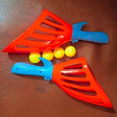 Image of Kids Toss Catch Ball Game Set Catcher Scoop Toss Toy for Children Outdoor Garden Backyard Play Activity 2 Rackets 4 Balls