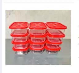 12Pis Plastic Mini Box 400ml Thumbnail 1