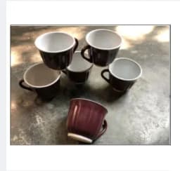 premium quality tea cups 150 ml plastic 6pcs - Coffee cup Thumbnail 2