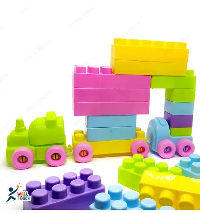 Image of Play and Learn Building Blocks For Kids 53 Pcs