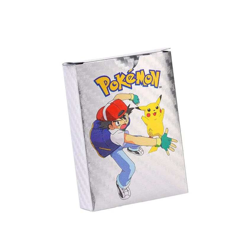 Image of 55 Pcs Pokemon Silver Cards Silver Foil Set English Version