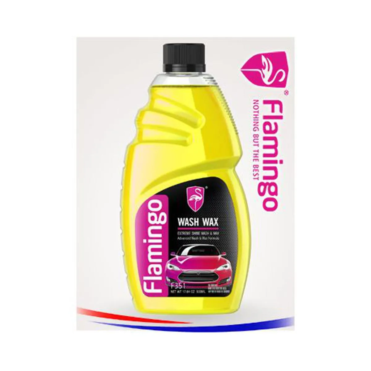 Flamingo Wash Wax Ultra Shine Wash Wax with Advanced Formula 500ml Car wash shampoo Motorcycle wash shampoo Bike wash shampoo