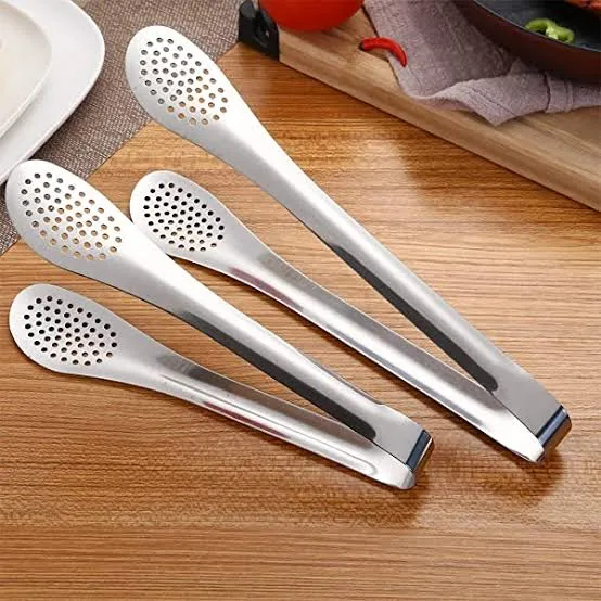 Stainless Steel Food Tong BBQ Buffet Salad Grill Tongs Clip Cooking Food Serving Utensil tong Home Kitchen Restaurant Tool 1Pc 1