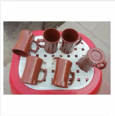 6 Pcs Plastic Tea Cup Enjoy Your Favorite Hot Beverages In These Durable Plastic Tea