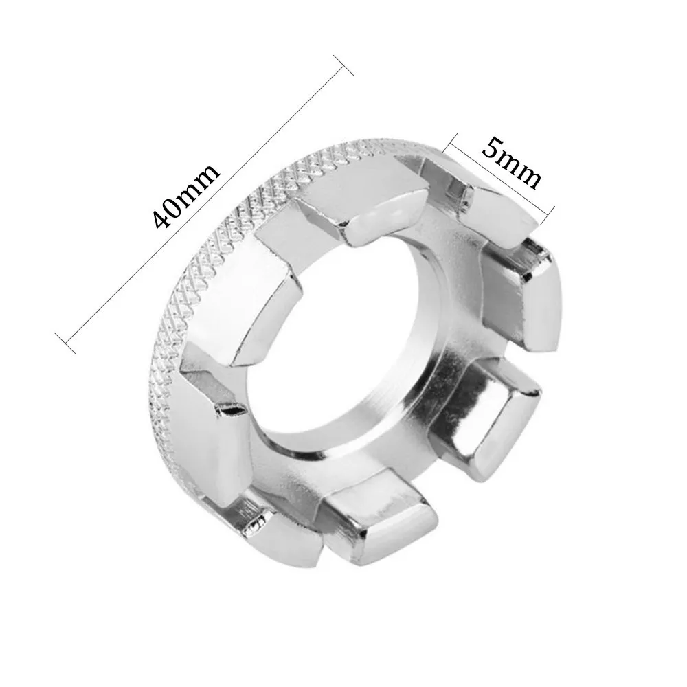 Cycle Spoke Nipple Key Bike Wheel Rim 8 Way Wrench Spanner Repair Tool Bicycle Accessories thumbnail 3