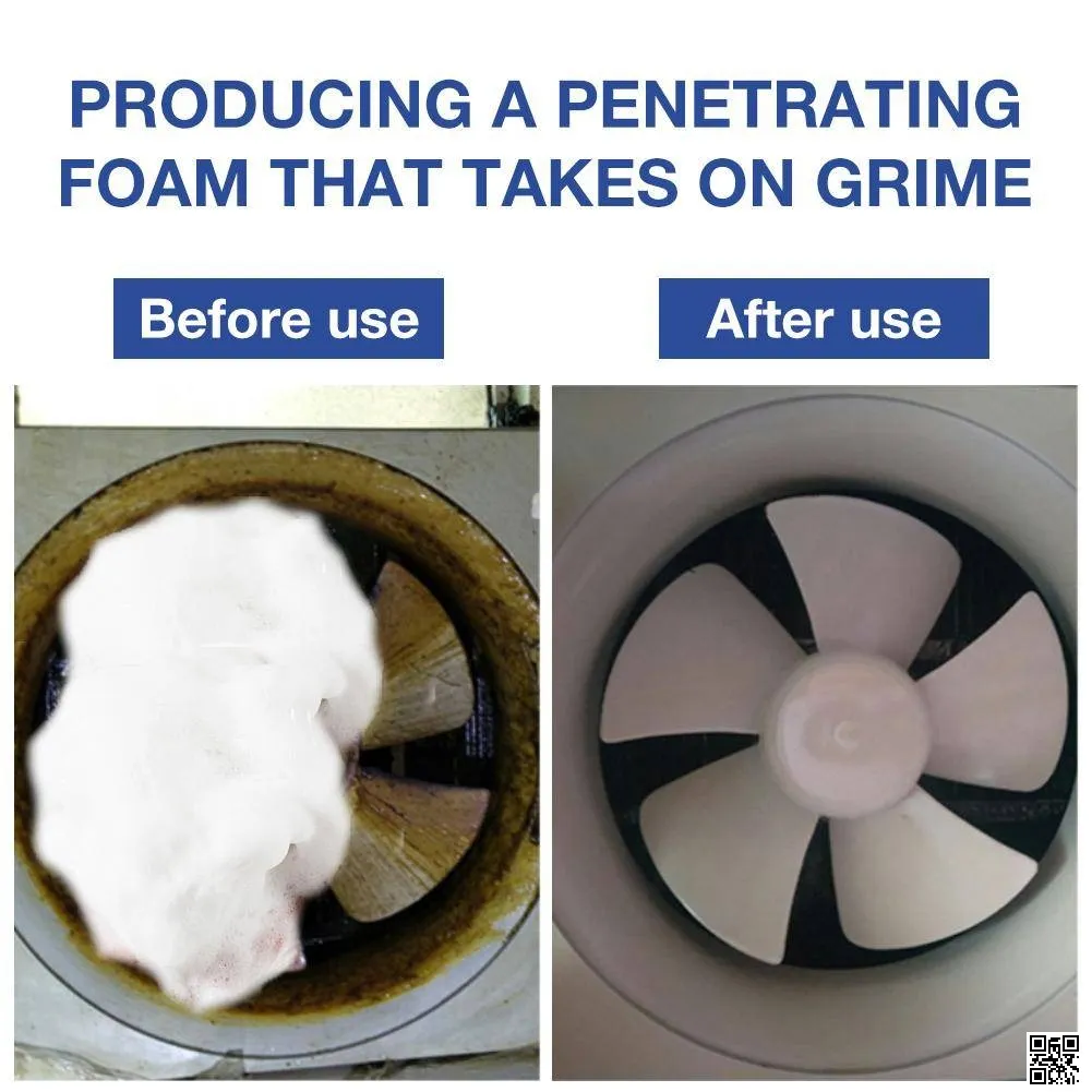 Flamingo Multi Purpose Foam Cleaner with Brush 650 ml Dry Wash Foam Cleaner Spray 2