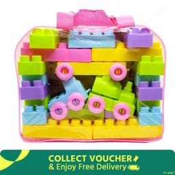 Play and Learn Building Blocks For Kids 53 Pcs Thumbnail 2