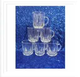 Glass Tea Mug Tea Cup Coffee Mug - 6Pcs Thumbnail 3