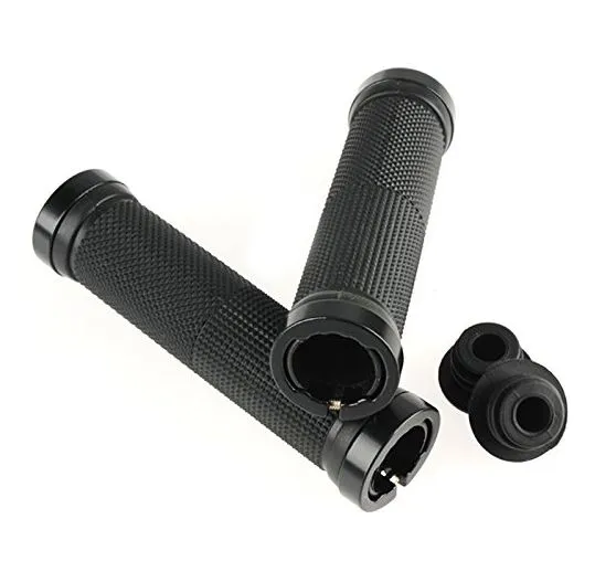 1 Pair Handlebar Grips Bicycle Road Mountain Bike Handle Double Lock on Aluminium Alloy Bike Handlebar Hand Cover thumbnail 2