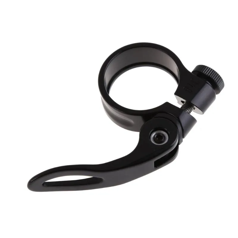 Aluminum Alloy Seatpost Clamp Quick 31.8mm MTB Bike Cycling Saddle Seat Post Clamp Quick Release Lock thumbnail 2