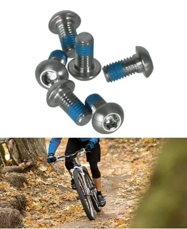 Bicycle Brake Rotor Disc Bolts Screws L Nuts T25 Cycle Bicycle Brake Disc Bolts Screw 6Pcs 1