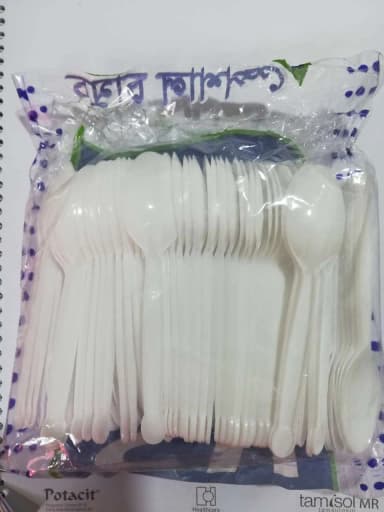 One time Disposable Plastic spoon 100 pcs mini