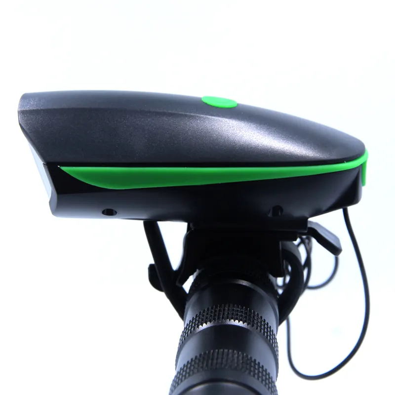 Bicycle Horn Light Recharging Waterproofed horn Light 1200 mAh battery Bike cycle accessories thumbnail 2