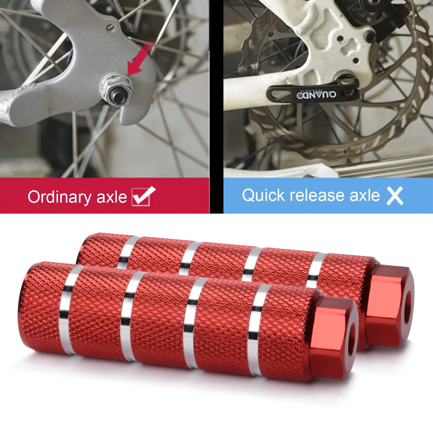 Bicycle Aluminium Heavy Duty Foot Peg Bicycle Accesories 1 Pair 1