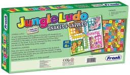 Jungle Ludo And Snakes & Ladders 2 in 1 Game Box - Imported Play Kit For 2-4 People - Amazing Gift For Family And Children Thumbnail 2