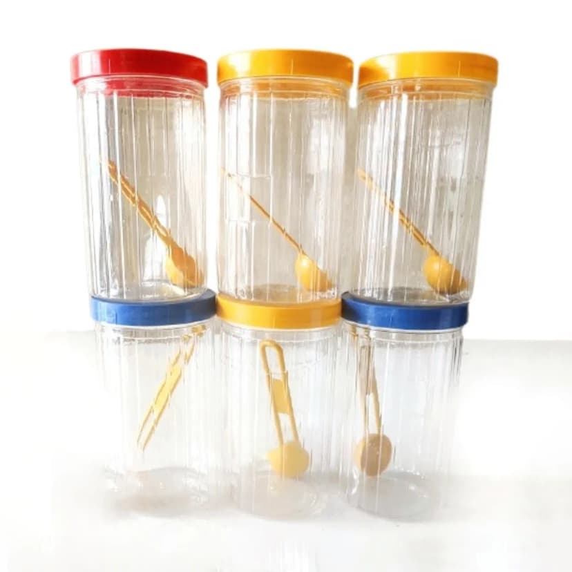 Image of Masala Storage Jar 6Pis Combo Platic 800ml
