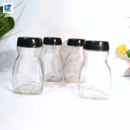 500 ml 6Pcs Premium Glass Coffee Jar Glass Jar for Kitchen Dining Glass Jar Container for Food Storage High Quality Glassware Food Container Thumbnail 3